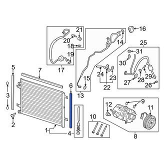 Ford OE - Left Lower A/C Condenser Seal