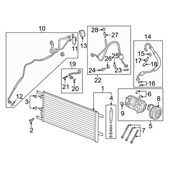 Ford OE - Upper A/C Condenser Stud
