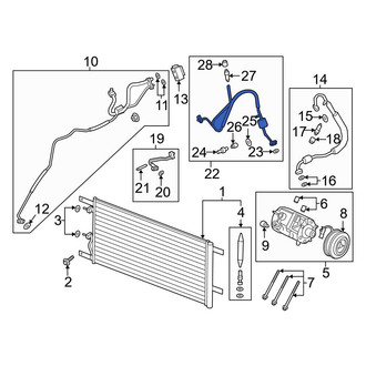 Ford OE - A/C Manifold Hose Assembly