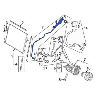 Ford OE - A/C Refrigerant Liquid Hose