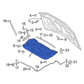 Ford OE - Front Hood Insulation Pad
