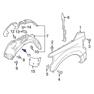 Ford OE - Fender Liner Bolt