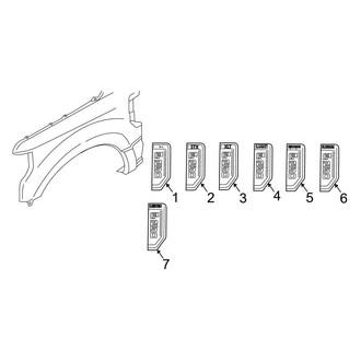 Ford OE - Fender - Exterior Trim (Nameplates)