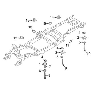 Ford OE - Frame & Components (Body Mounting), (Regular Cab)