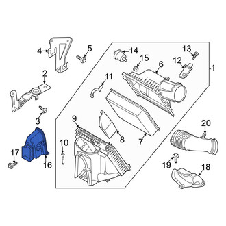 Ford OE - Front Lower Engine Air Intake Hose