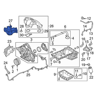 Ford OE - Lower Engine Intake Manifold
