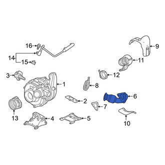 Ford OE - Right Exhaust Crossover Pipe