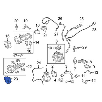Ford OE - Lower Exhaust Gas Recirculation (EGR) Cooler Gasket