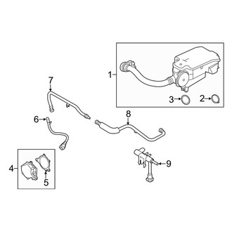 Ford OE - Emission System - Emission Components (Vacuum Pump & Hoses), (6.7L)