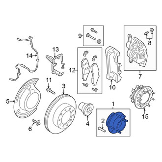 Ford OE - Front Wheel Bearing and Hub Assembly