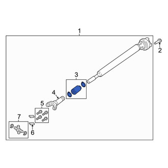 Ford OE - Rear Drive Shaft Center Support Boot