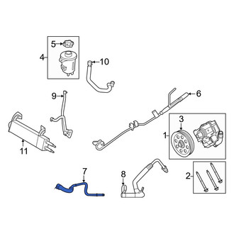 Ford OE - Power Steering Return Hose