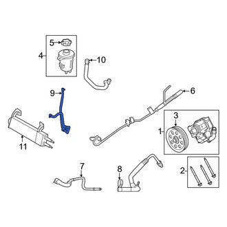 Ford OE - Front Upper Power Steering Return Hose