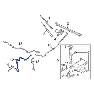 Ford OE - Front Headlight Washer Hose