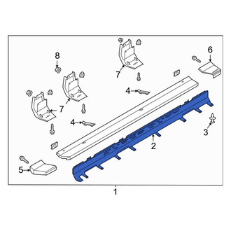 Ford OE - Right Running Board Reinforcement