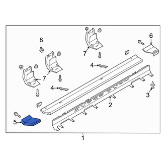 Ford OE - Front Right Running Board End Cap