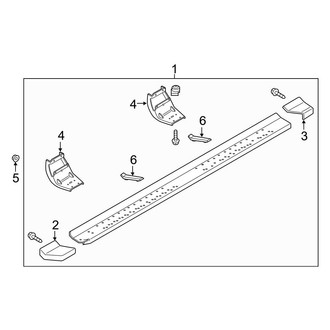 Ford OE - Cab - Running Board (Type 3, Argent), (Regular Cab)
