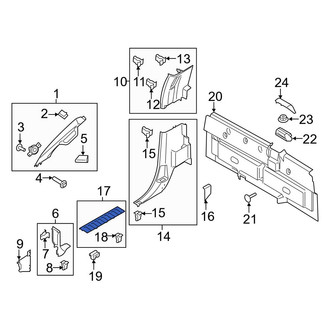 Ford OE - Front Right Door Sill Plate