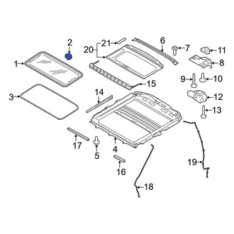Ford OE - Front Sunroof Glass Screw