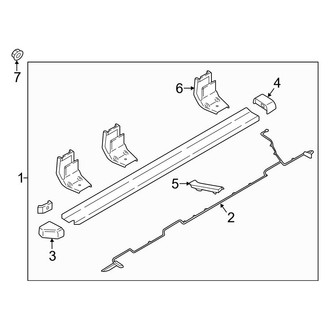 Ford OE - Cab - Running Board (Production, Type 4, Illuminated), (Crew Cab)