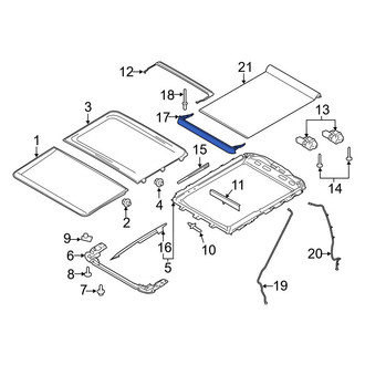 Ford OE - Sunroof Deflector