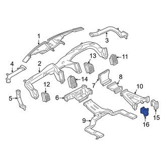 Ford OE - Left Console Air Vent