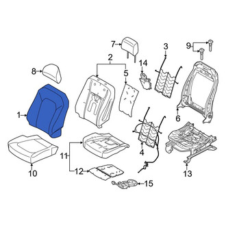 Ford OE - Front Right Seat Back Cushion Cover