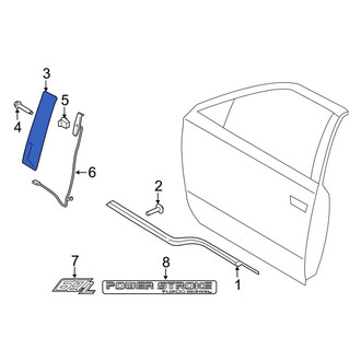 Ford OE - Rear Right Door Applique