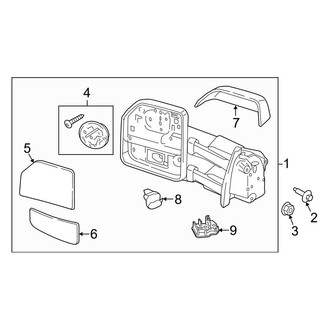 Ford OE - Front Door - Outside Mirrors (Manual)