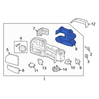 Ford OE - Front Left Door Mirror Cover