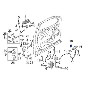 Ford OE - Radiator Support Splash Shield Nut