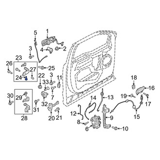 Ford OE - Front Lower Door Hinge Bolt