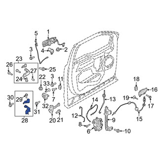 Ford OE - Front Left Lower Door Hinge