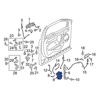 Ford OE - Front Left Door Latch Assembly