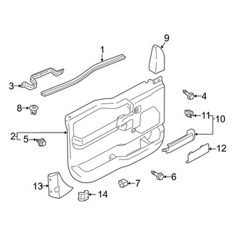 Ford OE - Front Door - Interior Trim (Manual Window)