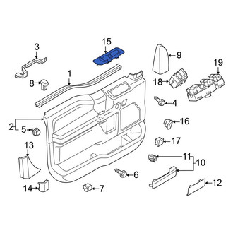 Ford OE - Front Right Door Switch Trim Panel