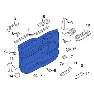 Ford OE - Front Left Inner Door Interior Trim Panel