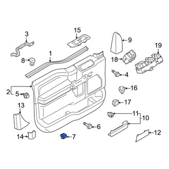 Ford OE - Door Interior Trim Panel Nut