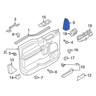 Ford OE - Front Right Inner Door Mirror Trim Ring