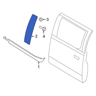 Ford OE - Front Right Door Applique