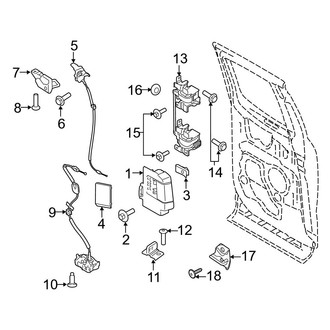 Ford OE - Rear Door - Lock & Hardware (SuperCab)