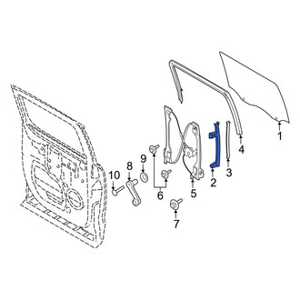 Ford OE - Rear Left Door Window Glass Surround Channel Bracket