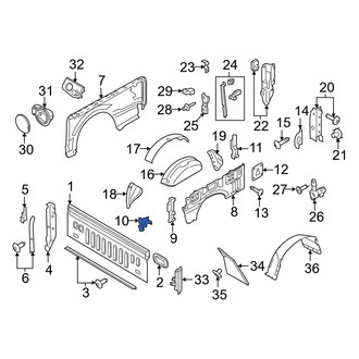 Ford OE - Rear Right Tail Light Pocket