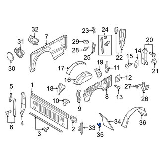 Ford OE - Grille Rivet