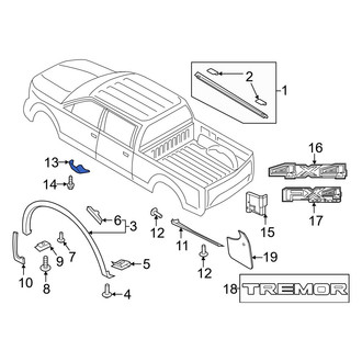 Ford OE - Front Right Stone Deflector