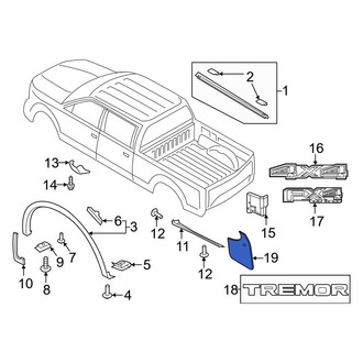 Ford OE - Rear Mud Flap