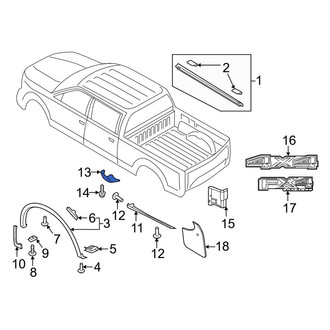 Ford OE - Front Right Stone Deflector