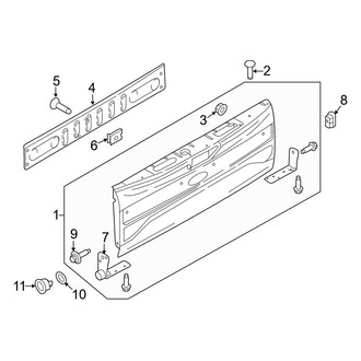 Ford OE - Tail Gate (W/O Flex Step)