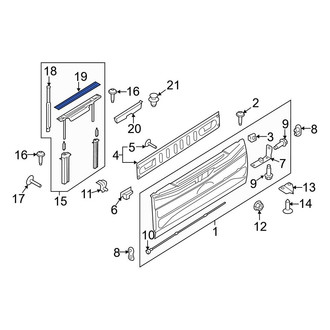Ford OE - Rear Tailgate Molding