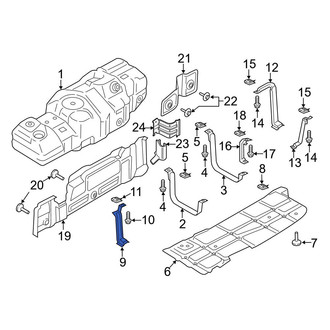 Ford OE - Front Fuel Tank Skid Plate Bracket